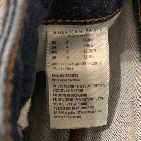 American Eagle Outfitters Women's Blue Distressed Jeans - Picture 3 of 16